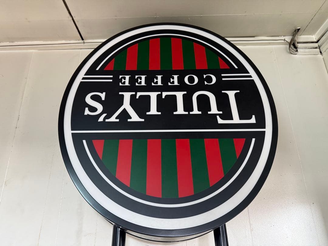 【O-2144】TULLY'S タリーズ 看板 制作途中