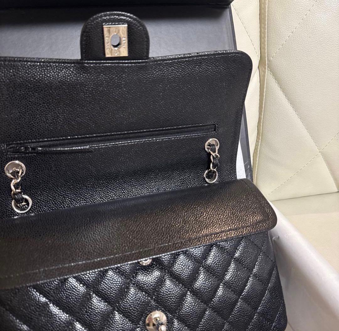 CHANEL チェーンフラップバッグキャビアスキン 2way
