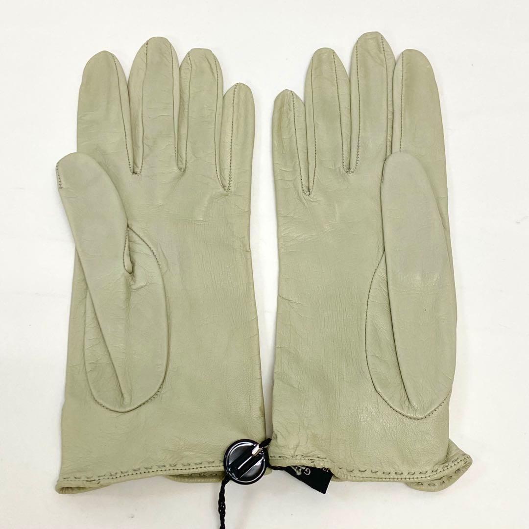 S2 未使用タグ付き グッチ GUCCI ナッパレザー グローブ 手袋 7